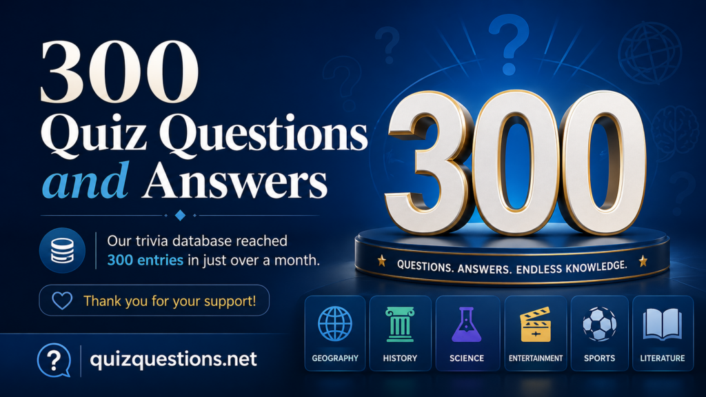 300 questions in database